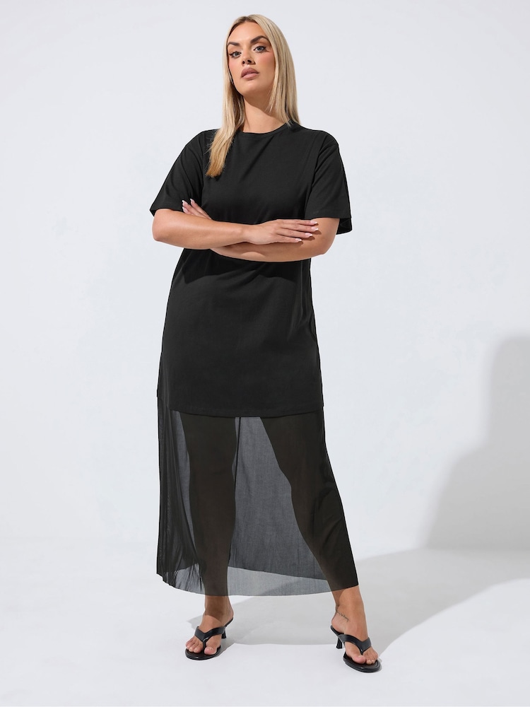 Yours Curve Limited Lace Hem Maxi Dress - Imagen 1 de 6