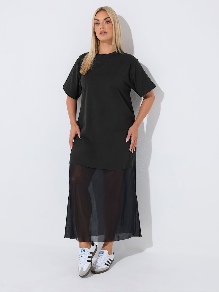 Yours Curve Limited Lace Hem Maxi Dress - Imagen 2 de 6