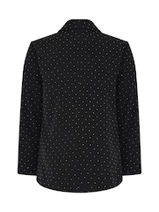 Yours Curve Black London Studded Blazer - Image 6 of 6
