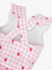 JoJo Maman Bébé Pink Swimsuit with Integral Nappy - Image 7 of 8