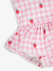 JoJo Maman Bébé Pink Swimsuit with Integral Nappy - Image 8 of 8