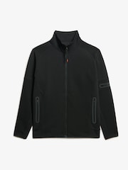 Superdry Black Tech Logo Loose Track Full Zip Jacket - Image 4 of 5