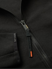 Superdry Black Tech Logo Loose Track Full Zip Jacket - Image 5 of 5