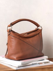 Mint Velvet Brown Harri Tan Leather Bag - Image 4 of 4