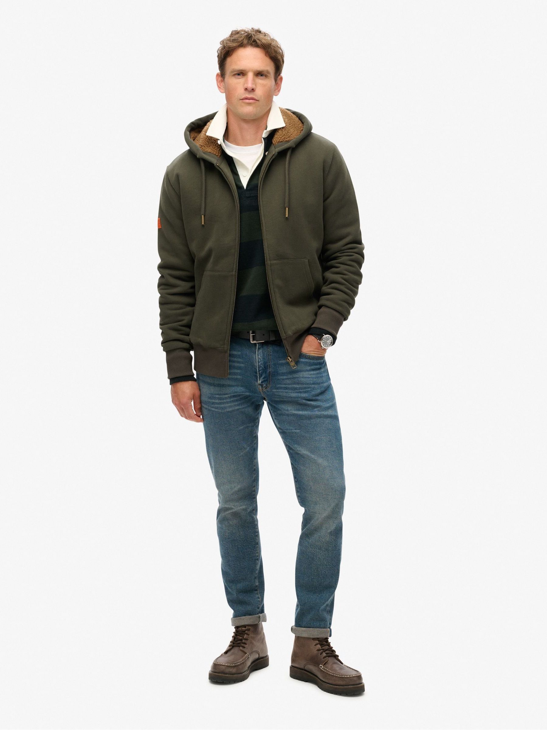Superdry dark grey hoodie 2025