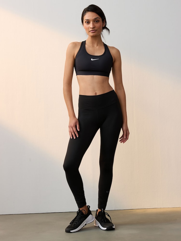 Nike Black Dri-FIT One High Waisted Leggings - Image 3 of 7