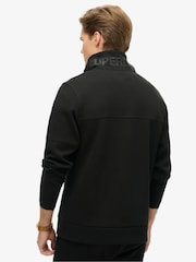 Superdry Black Black Tech Logo Half Zip Sweatshirt - Image 2 of 6