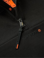 Superdry Black Black Tech Logo Half Zip Sweatshirt - Image 6 of 6