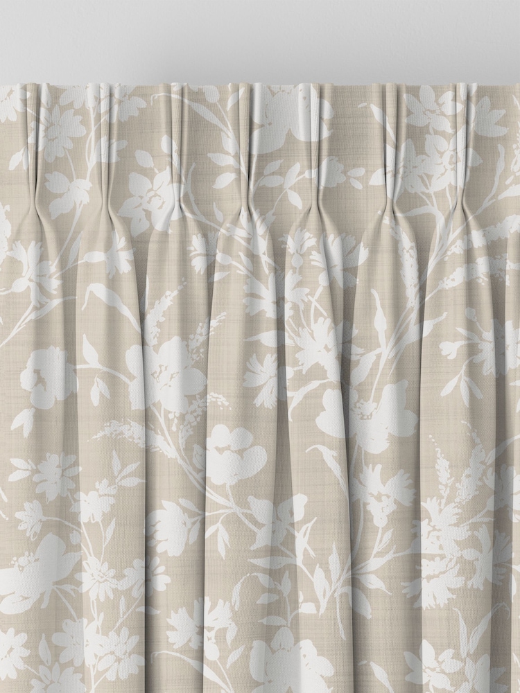 Laura Ashley Dove Grey Rye Made to Measure 100% Cotton Curtains - Image 5 of 9