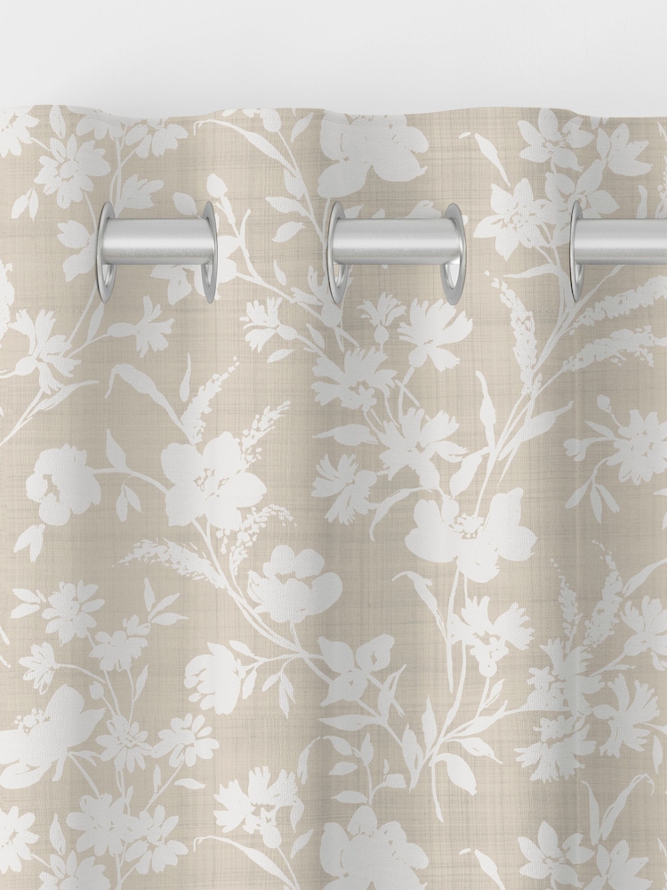 Laura Ashley Dove Grey Rye Made to Measure 100% Cotton Curtains - Image 7 of 9