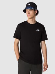 Schwarz - The North Face – Redbox Kurzarm-T-Shirt für Herren, 100 % Baumwolle - Bild 2 von 3