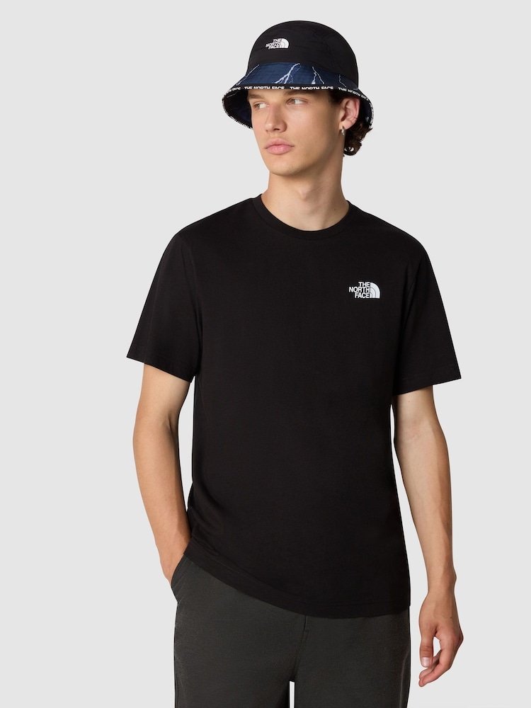 Schwarz - The North Face – Redbox Kurzarm-T-Shirt für Herren, 100 % Baumwolle - Bild 2 von 3