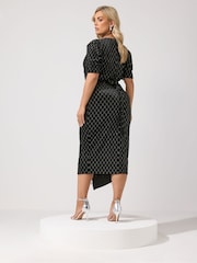 Yours Curve London барқыт жылтыр көйлек - 6суретінің 3 суреті