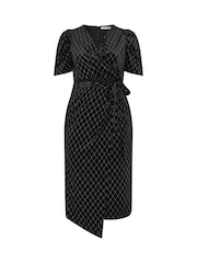 Yours Curve London барқыт жылтыр көйлек - 6суретінің 5 суреті