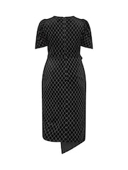 Yours Curve London барқыт жылтыр көйлек - 6суретінің 6 суреті