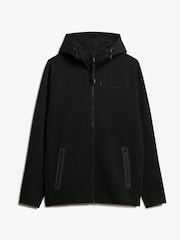 Superdry Black Tech Logo Loose Fit Zip Hoodie - Image 5 of 6