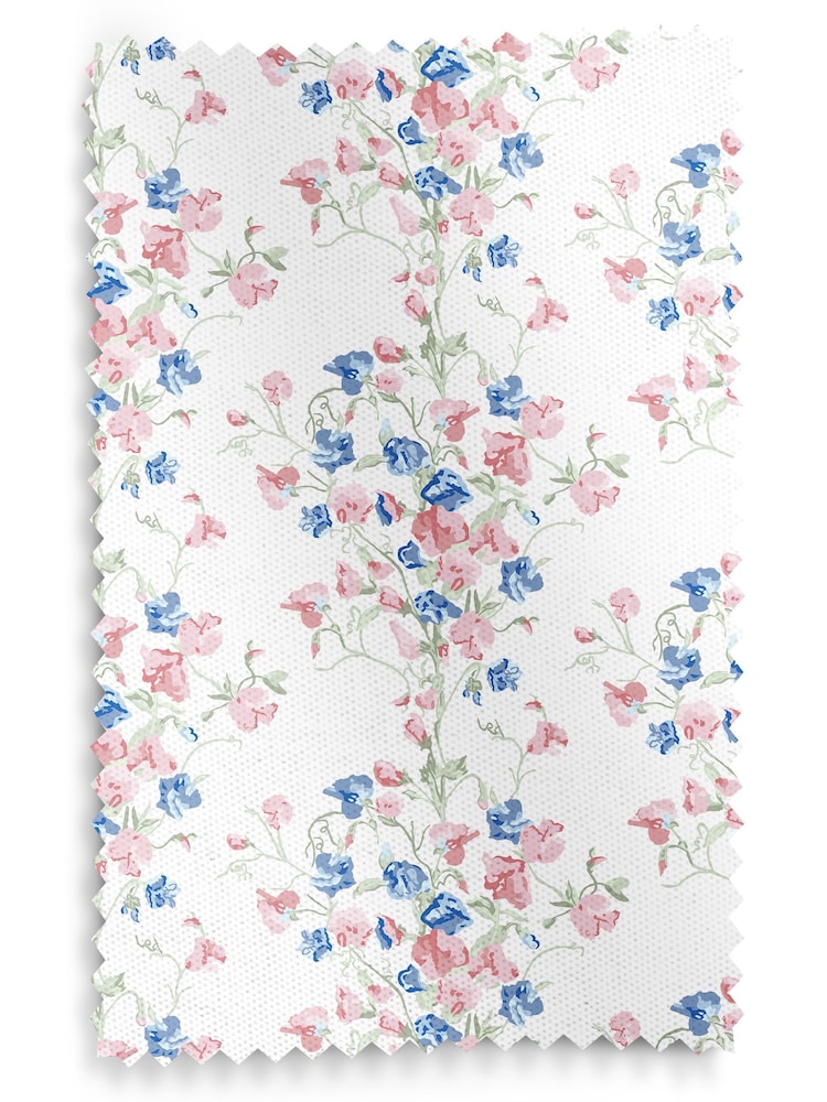 Laura Ashley Coral Pink Charlotte Made to Measure 100% Cotton Curtains - Image 9 of 9