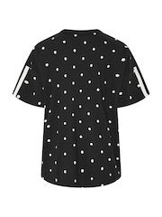 Yours Curve Black Polka Dot Active T-Shirt - Image 7 of 7