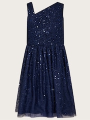 Monsoon Blue Abigail One Shoulder Prom Dress - Image 2 of 3