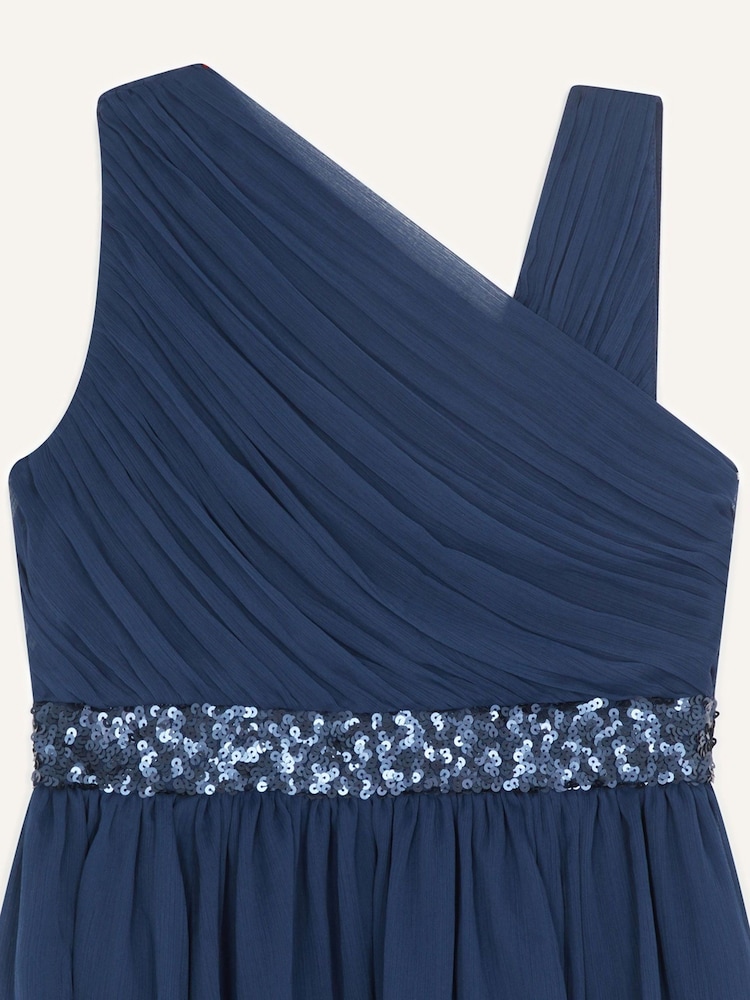 Monsoon Blue Abigail One Shoulder Prom Dress - Image 3 of 3