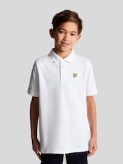 Lyle & Scott White Boys Classic Polo Shirt - Image 1 of 4