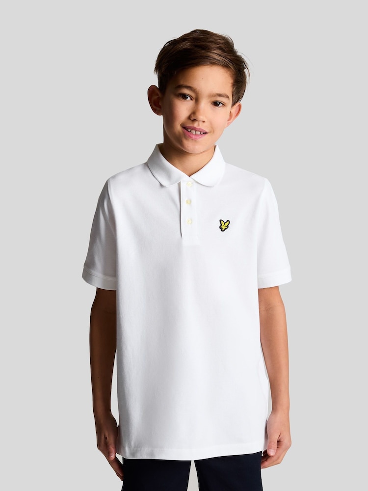 Lyle & Scott White Boys Classic Polo Shirt - Image 1 of 4