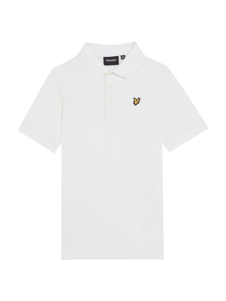 Lyle & Scott White Boys Classic Polo Shirt - Image 2 of 4