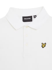 Lyle & Scott White Boys Classic Polo Shirt - Image 3 of 4
