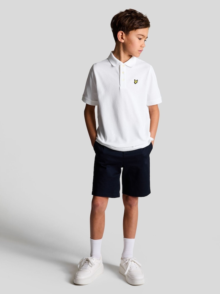 أبيض - قميص بولو كلاسيكي للأولاد من Lyle & Scott - صورة 6 من 6 أبيض - قميص بولو كلاسيكي للأولاد من Lyle & Scott - صورة 6 من 6