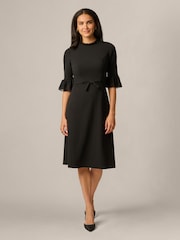 Rochie din șifon și crep tricotat Adrianna Papell - Imaginea 1 din 6