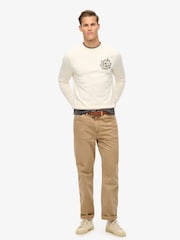 Superdry Cream 100% Cotton Tattoo Graphic Sweatshirt - Image 2 of 5