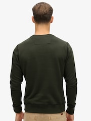 Superdry Washed Black Washed Black 100% Cotton Surplus Graphic Crew Neck Sweatshirt - Image 2 of 6
