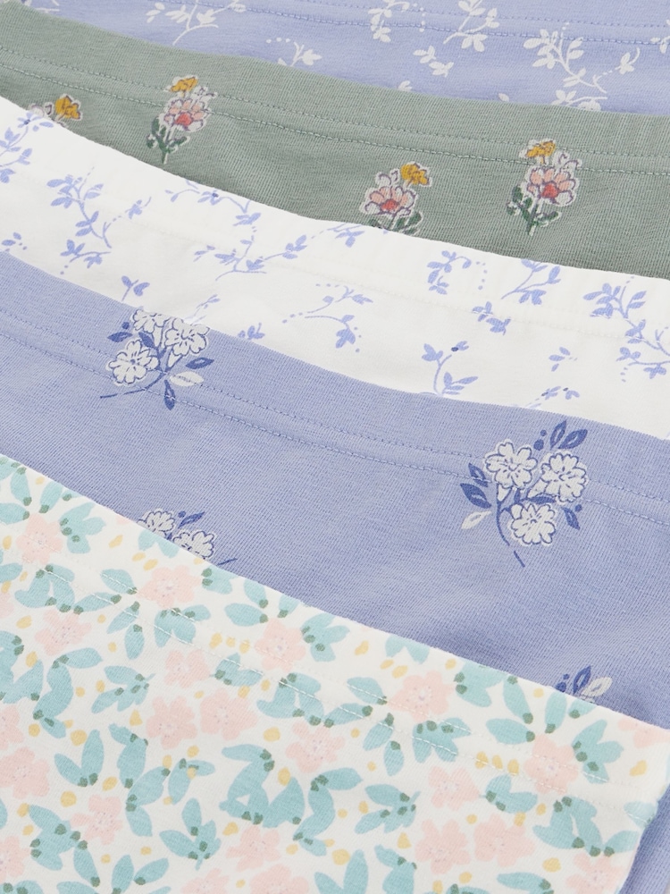 Blau und Pink - Ditsy Floral Shorts 5 Pack (2-16yrs) - Bild 7 von 7