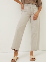 FatFace Natural Cassie Marine Straight Jeans - Image 1 of 5