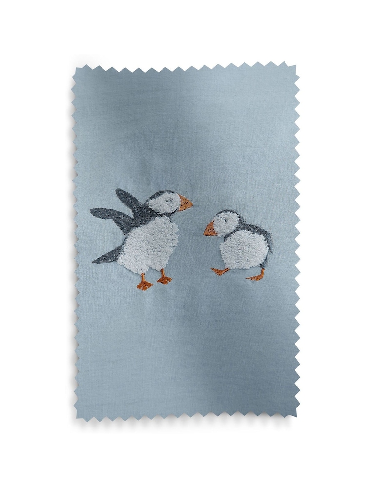 Blue Tufted Puffin 100% Cotton Duvet Cover and Pillowcase Set - Image 7 of 7
