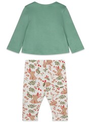M&Co Blue Bunny Top and Leggings Set - Image 2 of 3