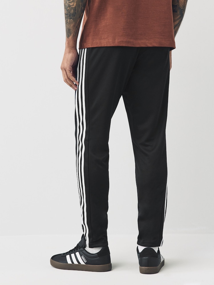 adidas Black Train Essentials 3-Stripes Training Joggers - Image 2 of 5