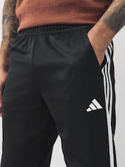 adidas Black Train Essentials 3-Stripes Training Joggers - Image 4 of 5