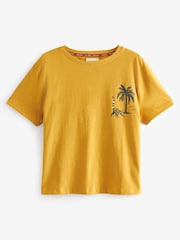 Ecru mit Lemurenmotiv - Kurzes Pyjamas-Set aus Baumwolle - Bild 7 von 8