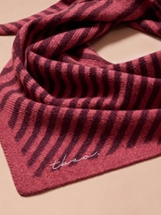 TBCo Red Small Berry Stripe Triangle Scarf - Image 2 of 2