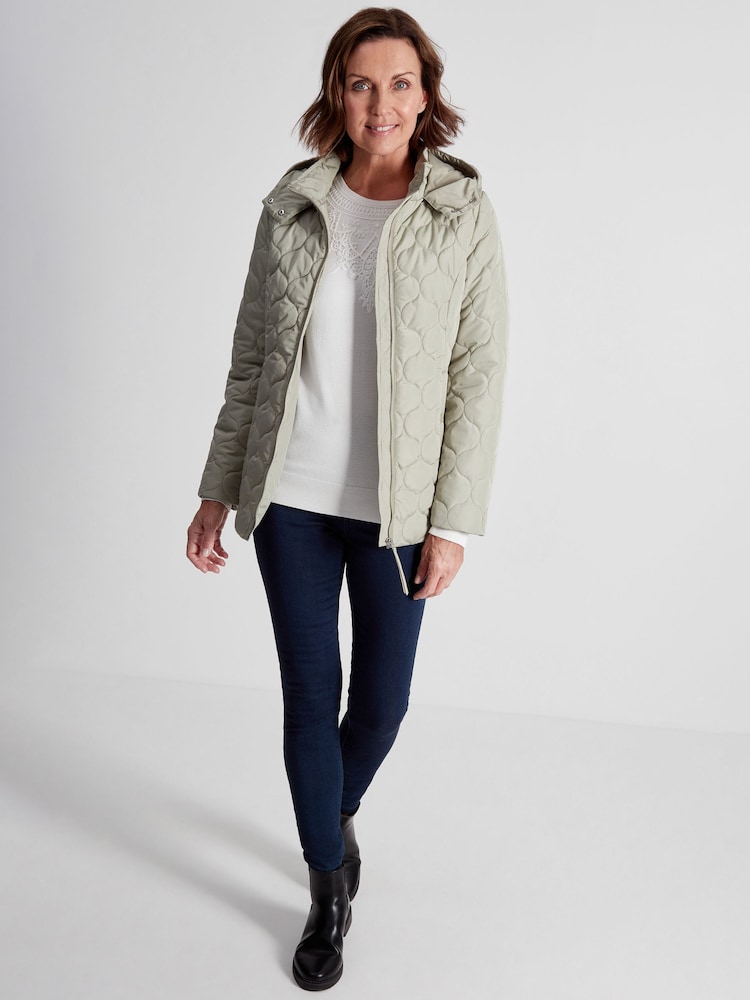 Spirit Green Quilted Jacket - Image 1 of 5