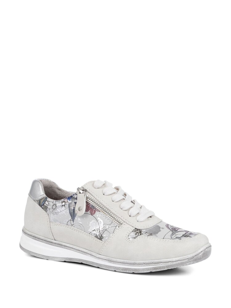 Pavers Grey Lightweight Lace-Up Trainers - Image 2 of 5