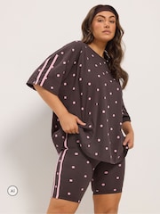 Yours Curve Polka Dot Active Shorts - Larawan 1 ng 6