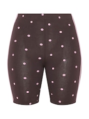 Yours Curve Polka Dot Active Shorts - Larawan 5 ng 6