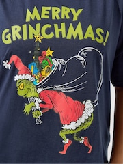 Yours Curve Blue Limited Grinch Pyjamas Set - Image 6 of 6