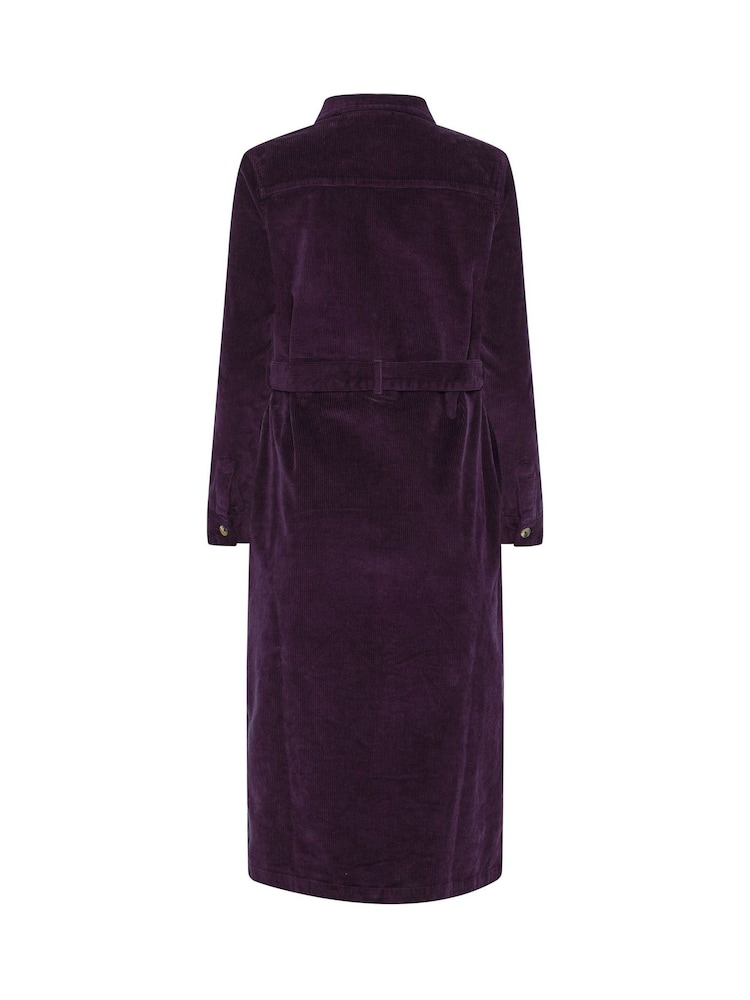 M&Co Purple Midi Shirt Dress - Image 6 of 6