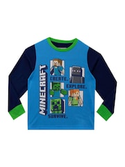 Character Green Minecraft Long Leg Pyjama Set - Image 2 of 4