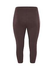 Yours Curve Brown Active Crop Leggings - Image 6 of 6