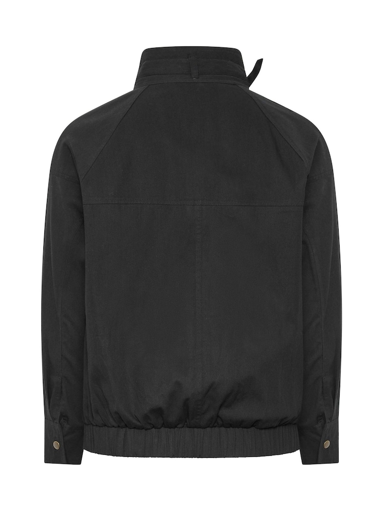 Yours Curve Funnel Neck Twill Shacket - 图片7 / 7
