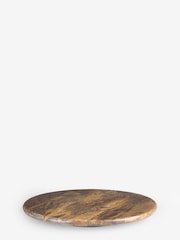 Natural Mango Wood Lazy Susan Serving Tray - Image 3 of 4